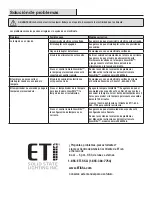 Preview for 24 page of ETI Solid State Lighting 55402161 Use And Care Manual