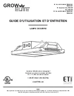 Preview for 9 page of ETI Solid State Lighting GROW ELITE 55402161 Use And Care Manual