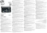 Предварительный просмотр 35 страницы ETI 004661922 Instruction Manual