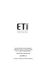 Предварительный просмотр 20 страницы ETI 54676341 Use And Care Manual