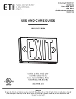 ETI 55301101 Use And Care Manual предпросмотр