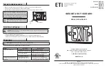 Предварительный просмотр 9 страницы ETI 55301101 Use And Care Manual