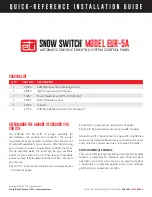 Предварительный просмотр 1 страницы ETI Snow Switch EUR-5A Quick Reference Installation Manual