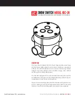 ETI SNOW SWITCH HSC-24 Installation Manual предпросмотр