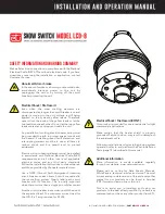 ETI SNOW SWITCH LCD-8 Installation And Operation Manual предпросмотр