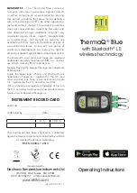 ETI ThermaQ Blue Operating Instructions предпросмотр