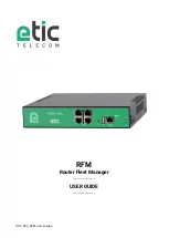 Etic Telecom RFM-E-400 User Manual preview