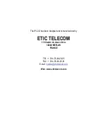 Предварительный просмотр 24 страницы ETIC IPL-3G-E-1201 Installation Manual