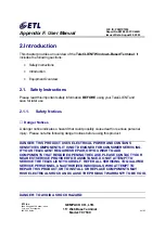 Preview for 8 page of ETL TeleCLIENT TC7530 Series User Manual