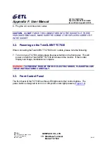 Preview for 15 page of ETL TeleCLIENT TC7530 Series User Manual