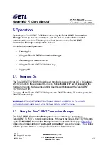 Preview for 58 page of ETL TeleCLIENT TC7530 Series User Manual