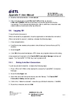 Preview for 78 page of ETL TeleCLIENT TC7530 Series User Manual