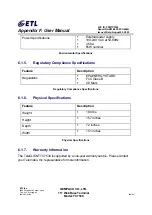 Preview for 82 page of ETL TeleCLIENT TC7530 Series User Manual