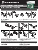 Предварительный просмотр 2 страницы Etlin-Daniels EE202WH-A13BB-GU Installation Manual