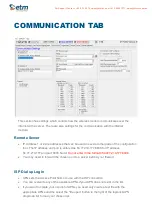 Preview for 32 page of ETM 71610 User Manual