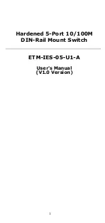 Preview for 1 page of ETM ETM-IES-05-U1-A User Manual