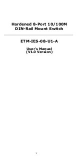 Preview for 1 page of ETM ETM-IES-08-U1-A User Manual