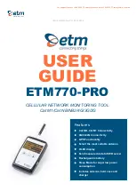 Preview for 1 page of ETM ETM770-PRO User Manual