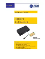 ETM ETM9900(J) Quick Start Manual preview