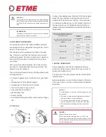 Предварительный просмотр 6 страницы ETME RDA series Operating Instructions Manual