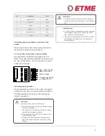 Предварительный просмотр 9 страницы ETME RDA series Operating Instructions Manual