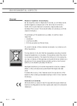 Предварительный просмотр 42 страницы ETNA AP260RVS Instructions For Use Manual