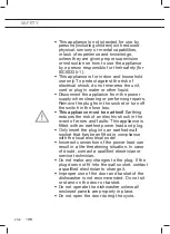 Preview for 38 page of ETNA EVW100WIT Instructions For Use Manual