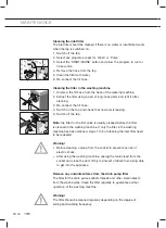 Preview for 62 page of ETNA EWM125B Instructions For Use Manual