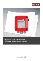 ETNA Hydropan Operation And Maintenance Manual preview