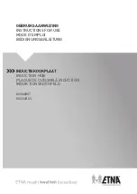 ETNA KIV254RVS Instructions For Use Manual preview