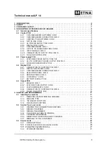 Предварительный просмотр 3 страницы ETNA LP 14 Technical Manual