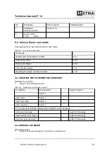 Предварительный просмотр 21 страницы ETNA LP 14 Technical Manual