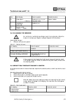 Предварительный просмотр 23 страницы ETNA LP 14 Technical Manual