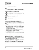 Предварительный просмотр 8 страницы ETNA Mundo 1 Instructions For Use Manual