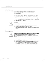 Предварительный просмотр 60 страницы ETNA OC170RVS Instructions For Use Manual