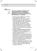 Предварительный просмотр 77 страницы ETNA VW544ZT Instructions For Use Manual