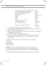 Preview for 54 page of ETNA VWV547SWIT Instructions For Use Manual