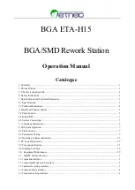 Preview for 1 page of Etneo BGA ETA-H15 Operation Manual