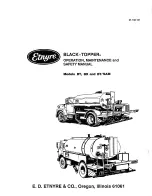 Preview for 1 page of Etnyre Black-Topper BT Operation, Maintenance And Safety Manual