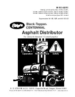 Etnyre Black-Topper CENTENNIAL Operation, Maintenance And Safety Manual preview