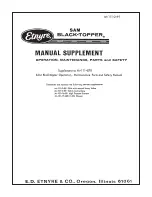 Etnyre SAM Black-Topper Manual Supplement preview