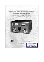 ETO Alpha 77Dx Operating And Technical Manual preview