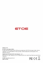 Preview for 16 page of ETOE A1172 User Manual