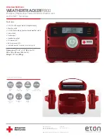 Eton Eton American Red Cross FR800 Datasheet предпросмотр