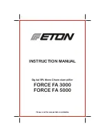 Предварительный просмотр 17 страницы Eton force fa 3000 Instruction Manual