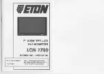 Eton LCM 1780 Operation Manual предпросмотр