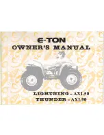 Предварительный просмотр 1 страницы Eton Lightning-AXL50 Owner'S Manual