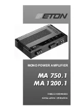 Предварительный просмотр 1 страницы Eton MA 1200.1 Installation & Operation Manual