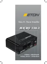 Eton MICRO 120.2 Installation & Operation Manual предпросмотр