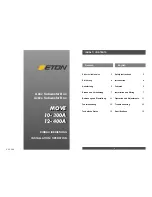 Preview for 1 page of Eton MOVE 10-300A Installation Operation User Manual